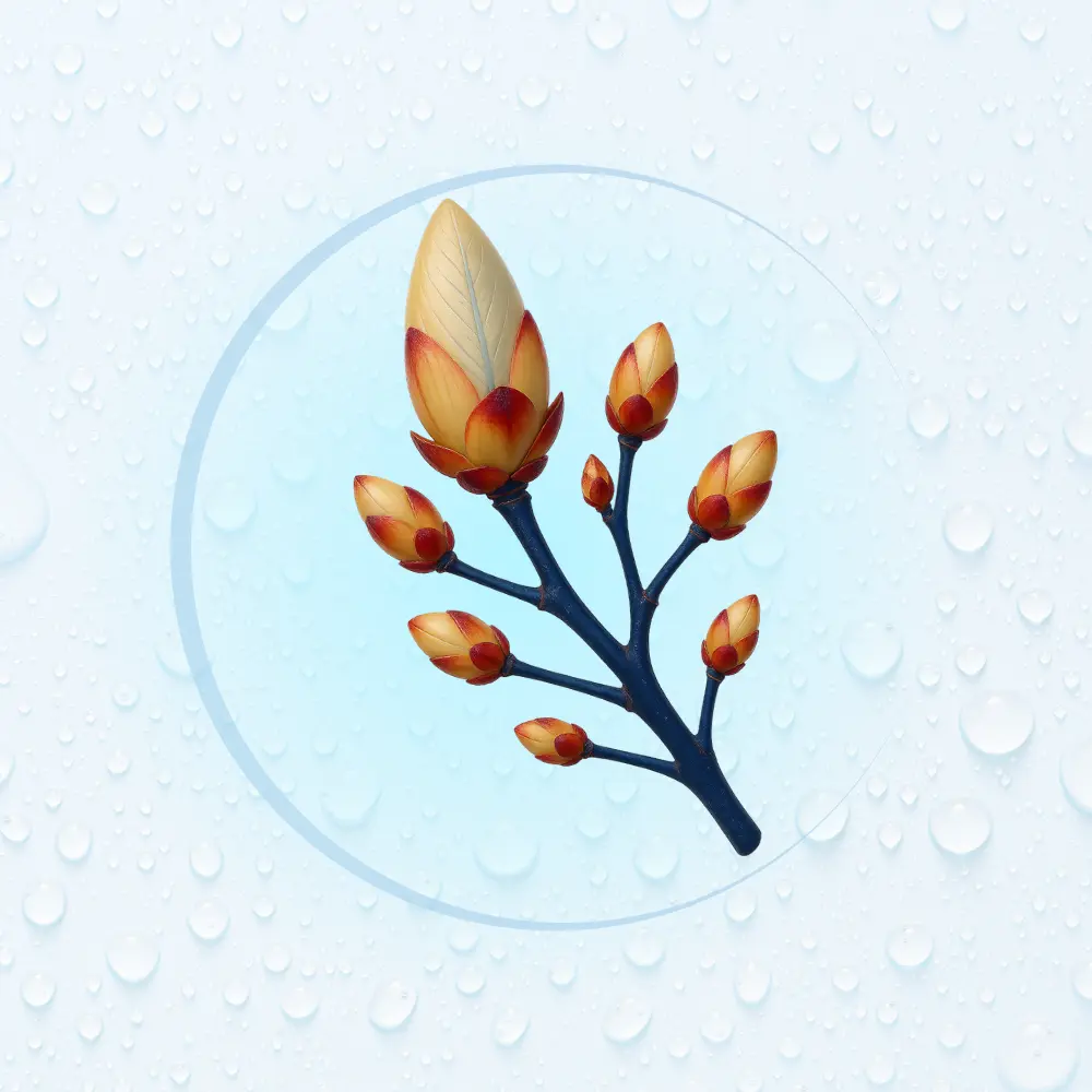 Bachblüte Nr. 7: Chestnut Bud (Illustration)