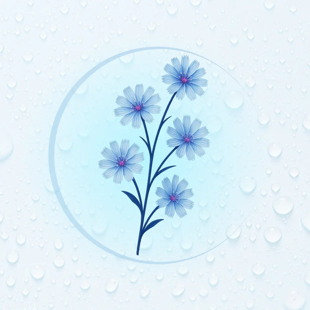 Bachblüte Nr. 8: Chicory (Illustration)