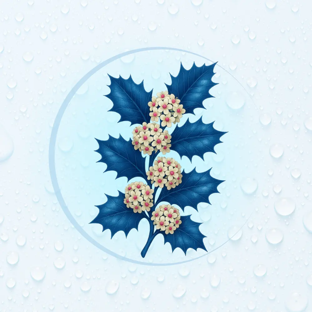 Bachblüte Nr. 15: Holly (Illustration)