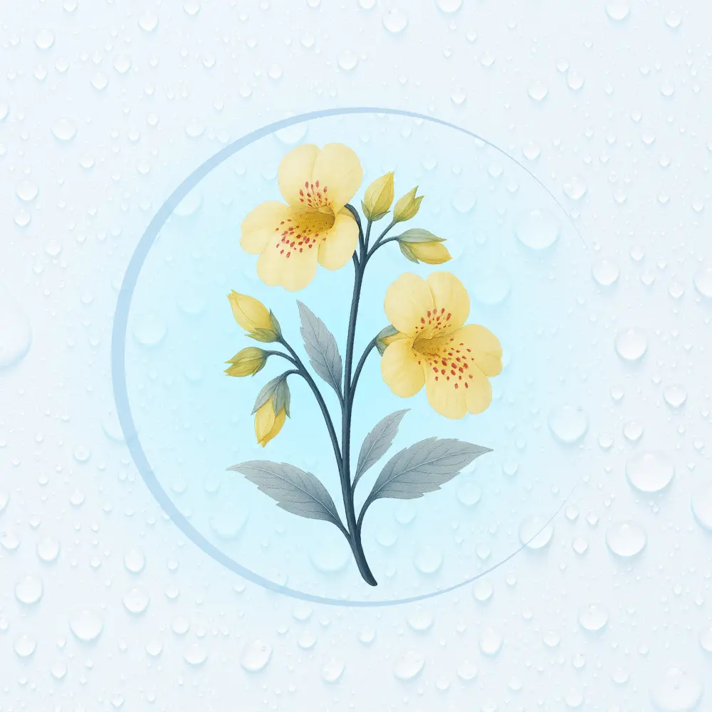 Bachblüte Nr. 20: Mimulus (Illustration)