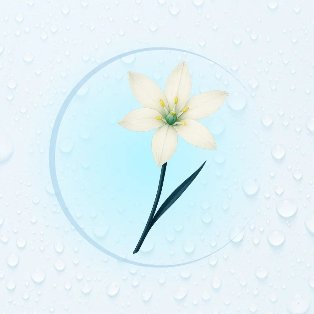 Bachblüte Nr. 29: Star of Bethlehem (Illustration)