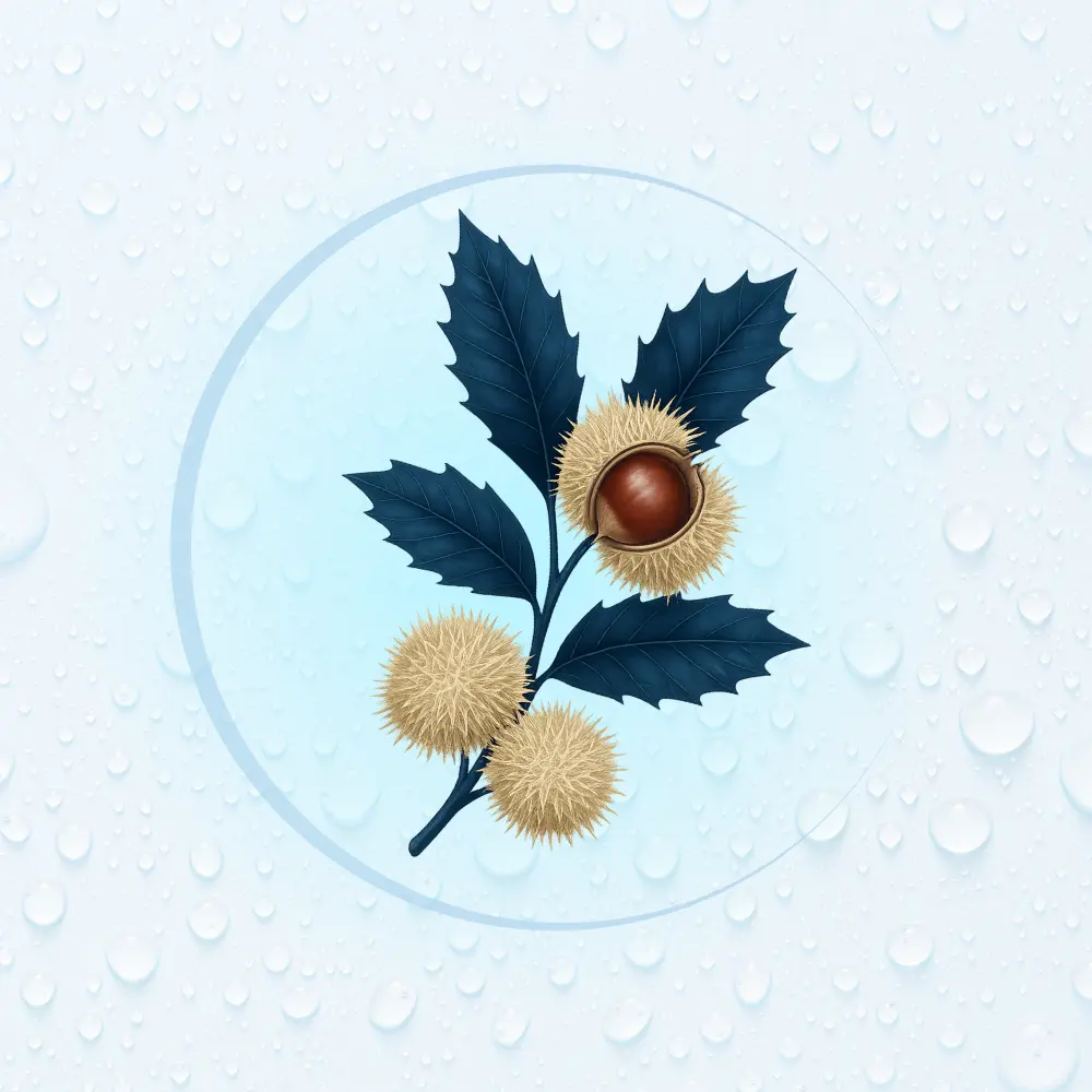 Bachblüte Nr. 30: Sweet Chestnut (Illustration)