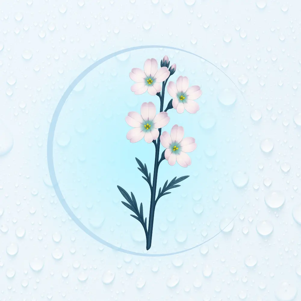 Bachblüte Nr. 34: Water Violet (Illustration)