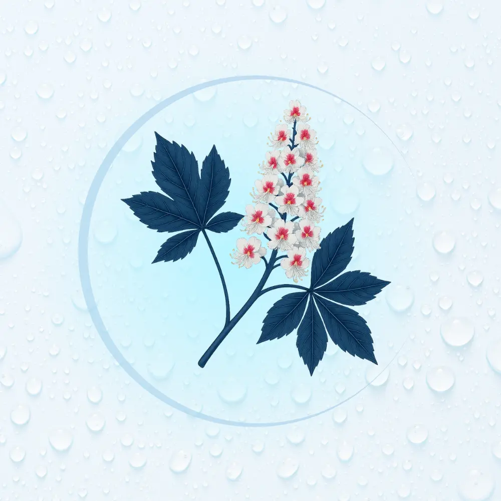 Bachblüte Nr. 35: White Chestnut (Illustration)