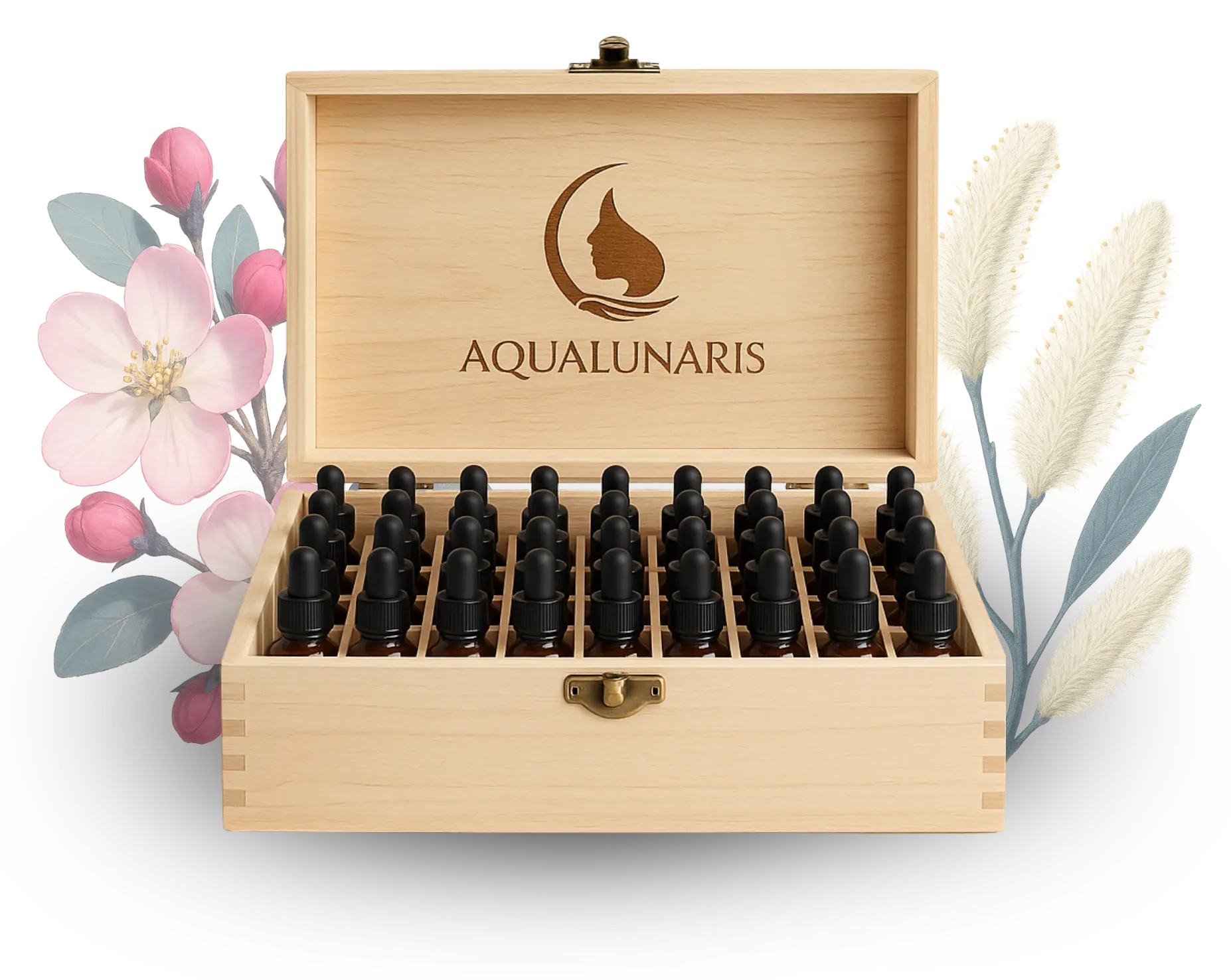 38 digitale Bachblueten-Stockbottle-Set