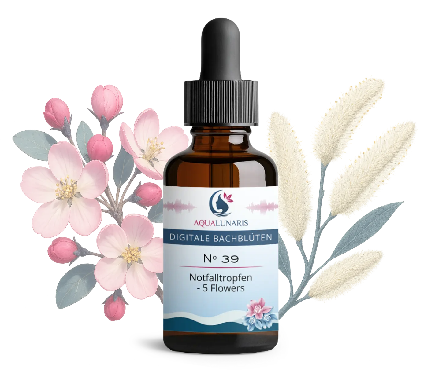 Digitale Bachblüten-Mischung Produktflasche