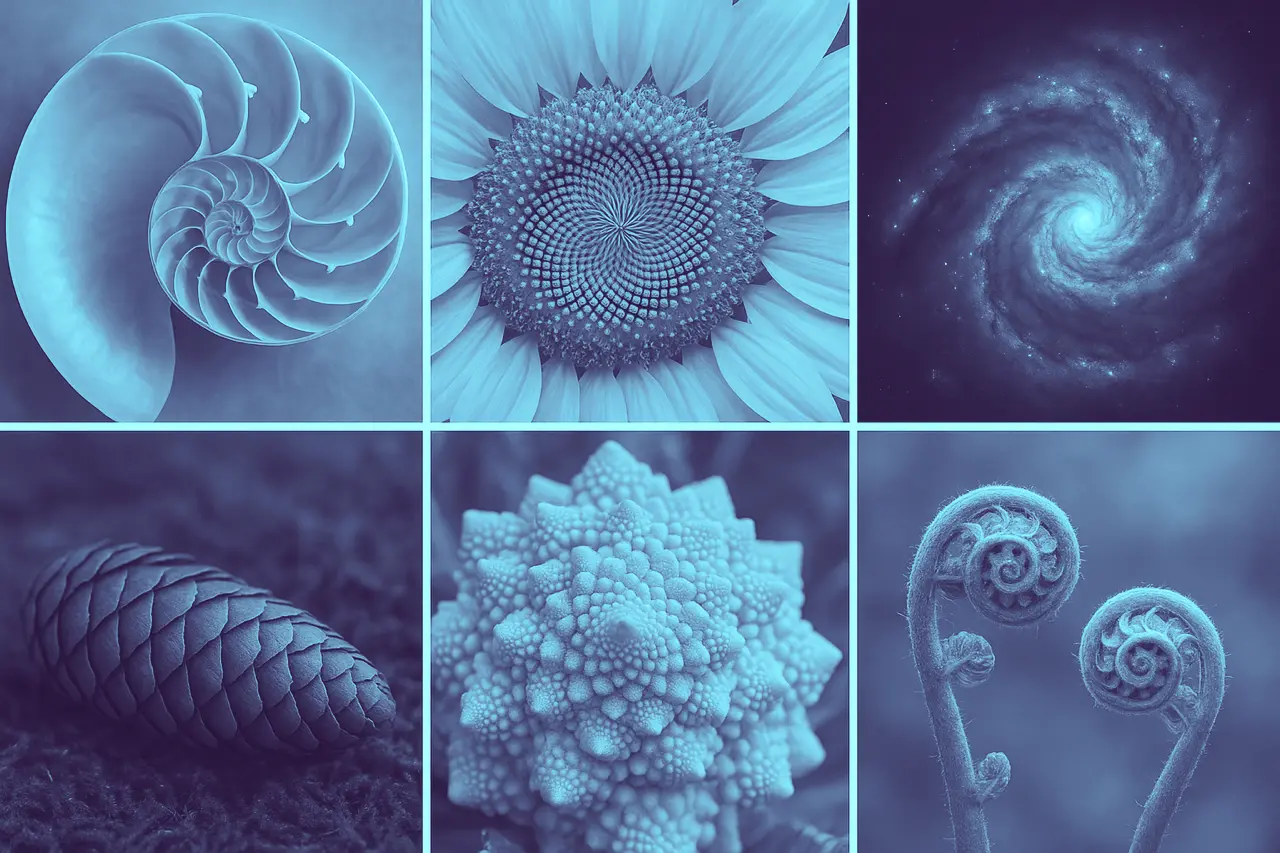 Fibonacci in der Natur Illustration